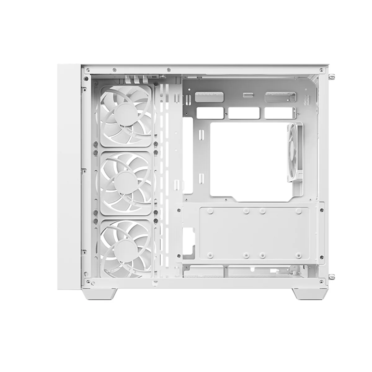 DeepCool CG530U 4F Panoramic Curved Glass Dual Chamber ATX PC Case (Black, White) - Image 14