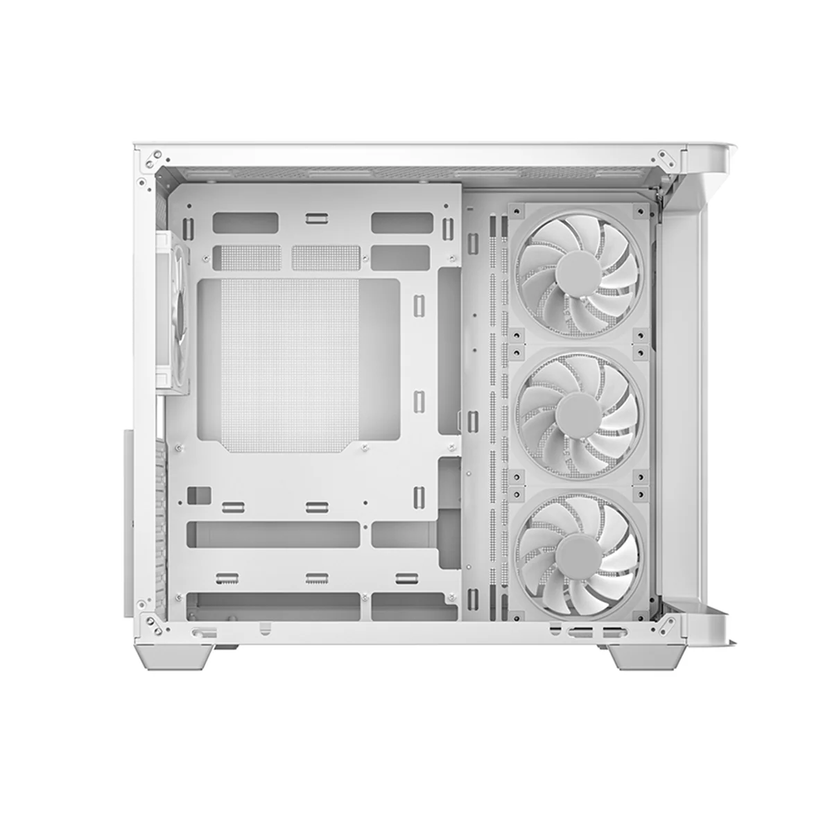 DeepCool CG530U 4F Panoramic Curved Glass Dual Chamber ATX PC Case (Black, White) - Image 15