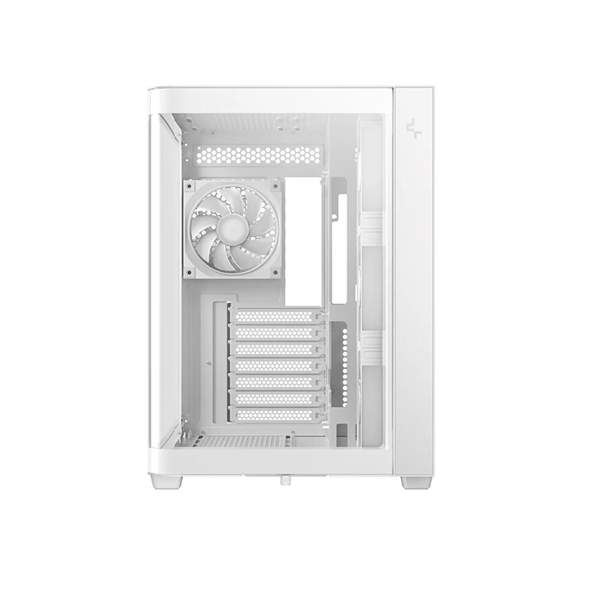 DeepCool CG530U 4F Panoramic Curved Glass Dual Chamber ATX PC Case (Black, White) - Image 16