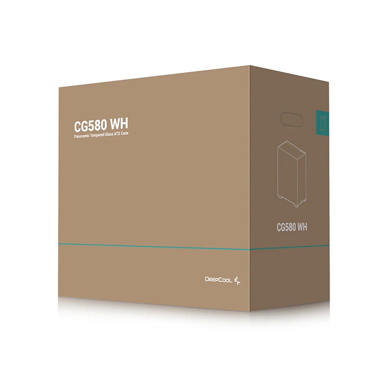 Deepcool CG580 Panoramic Single Chamber ATX PC Case (Black, White) (R-CG580-BKNDA0-G-1, R-CG580-WHNDA0-G-1) - Image 21