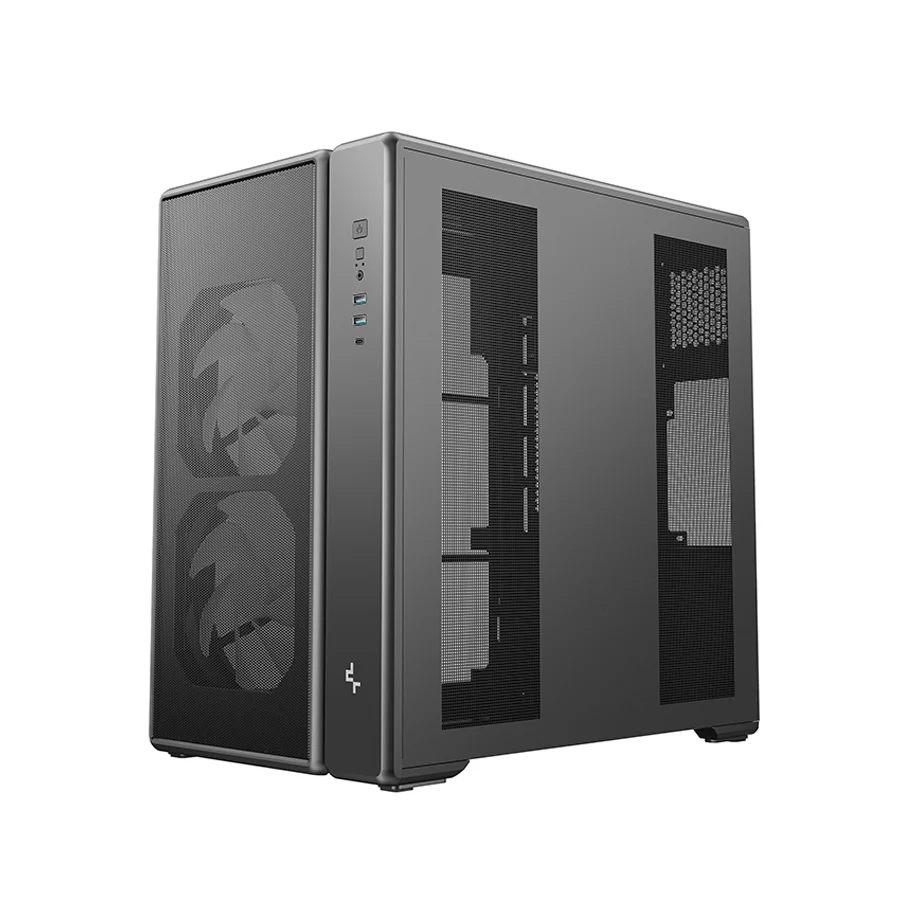 DeepCool CG590 Mesh 2F Mid-Tower ATX PC Case with Pre-Installed 2x160mm ARGB Fans (Black) (R-CG590MESH-BKANA2-G) - Image 8