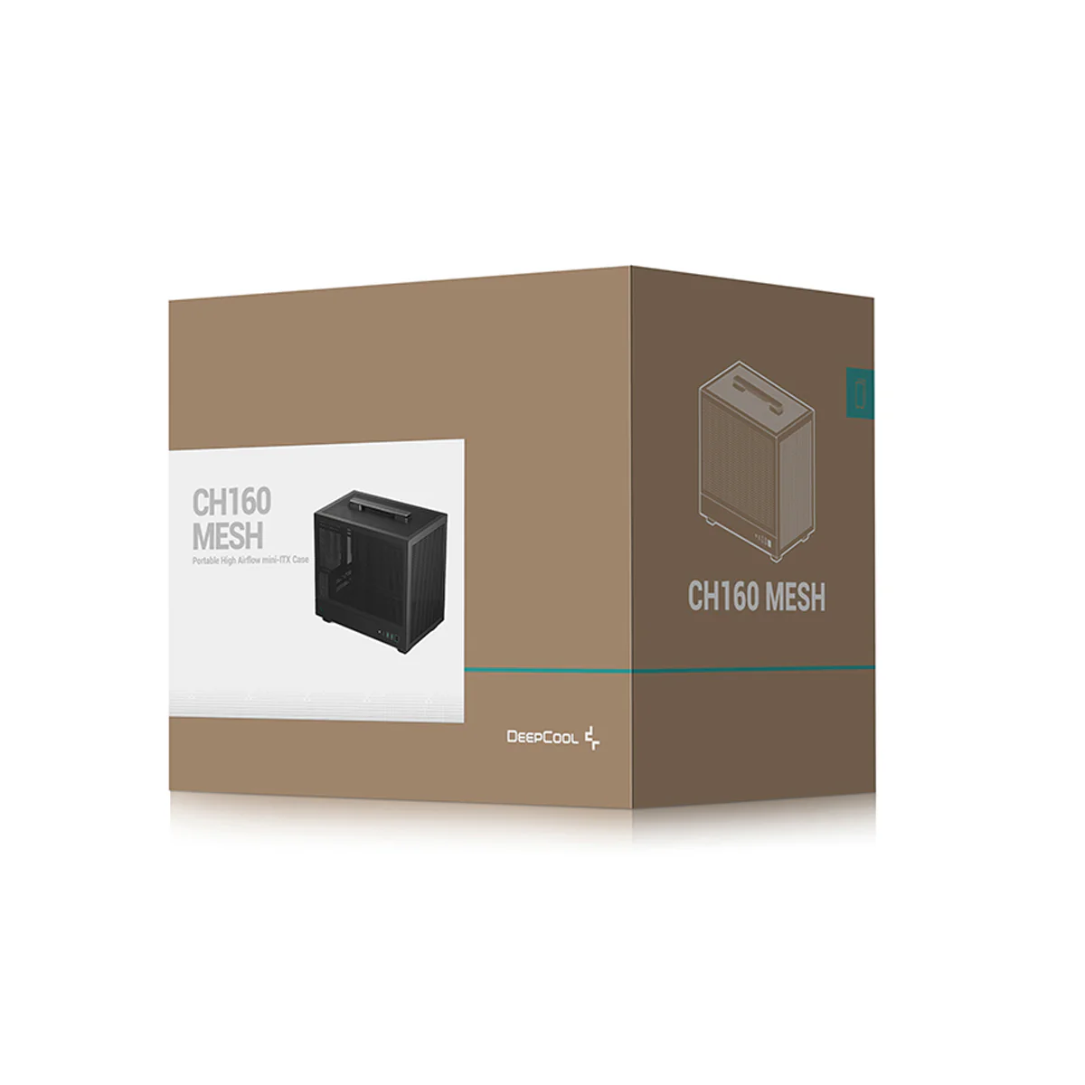 Deepcool CH160 MESH Mini-ITX Ultra Portable High Flow PC Case (Black, White) - Image 13