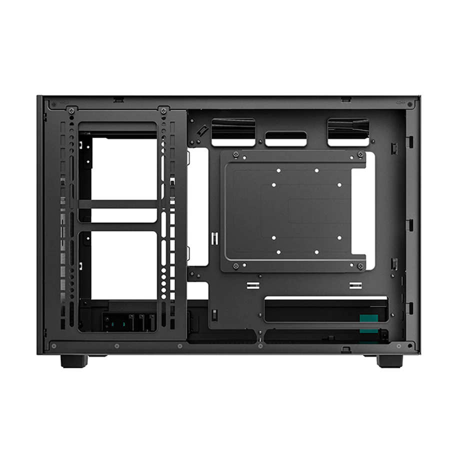 DeepCool CH260 Wood High Airflow Compact M-ATX Wood Grain PC Case (Black, White) (R-CH260-BKNWM0-G-1, R-CH260-WHNWM0-G-1) - Image 7