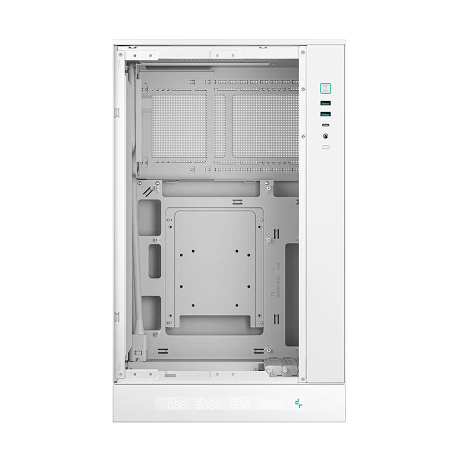 Deepcool CH270 Digital High Airflow Vertical M-ATX Compact Case with Data Screen (Black, White) - Image 17