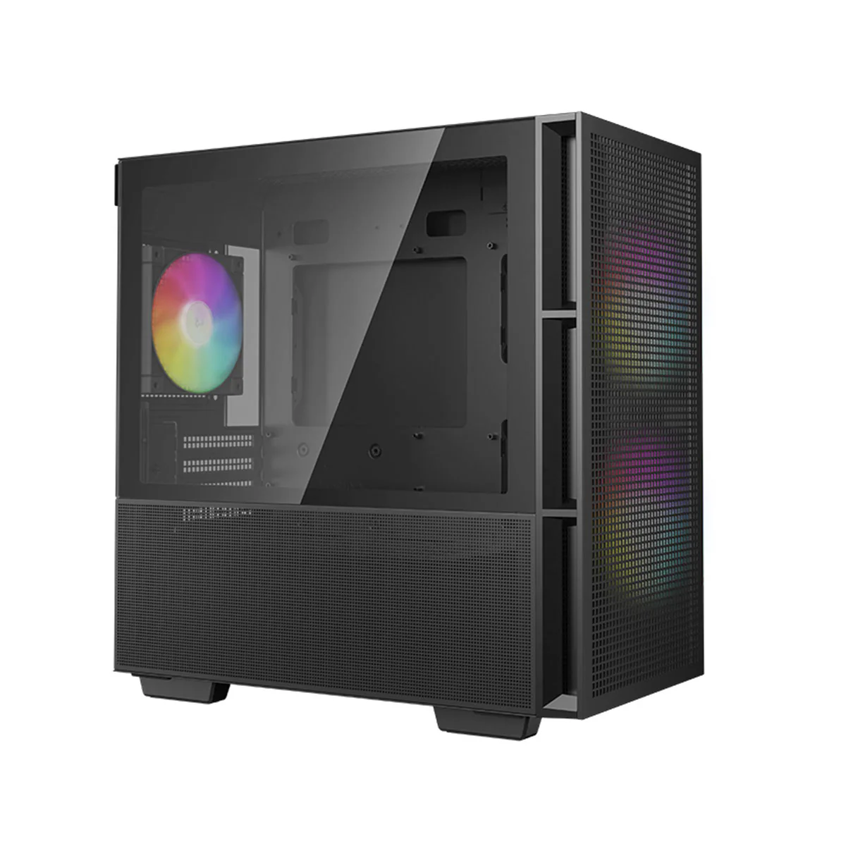 Deepcool CH360 Micro Tower Mini-ITX/Micro ATX Case Airflow Tempered glass + Mesh side panel (Black, White) - Image 11