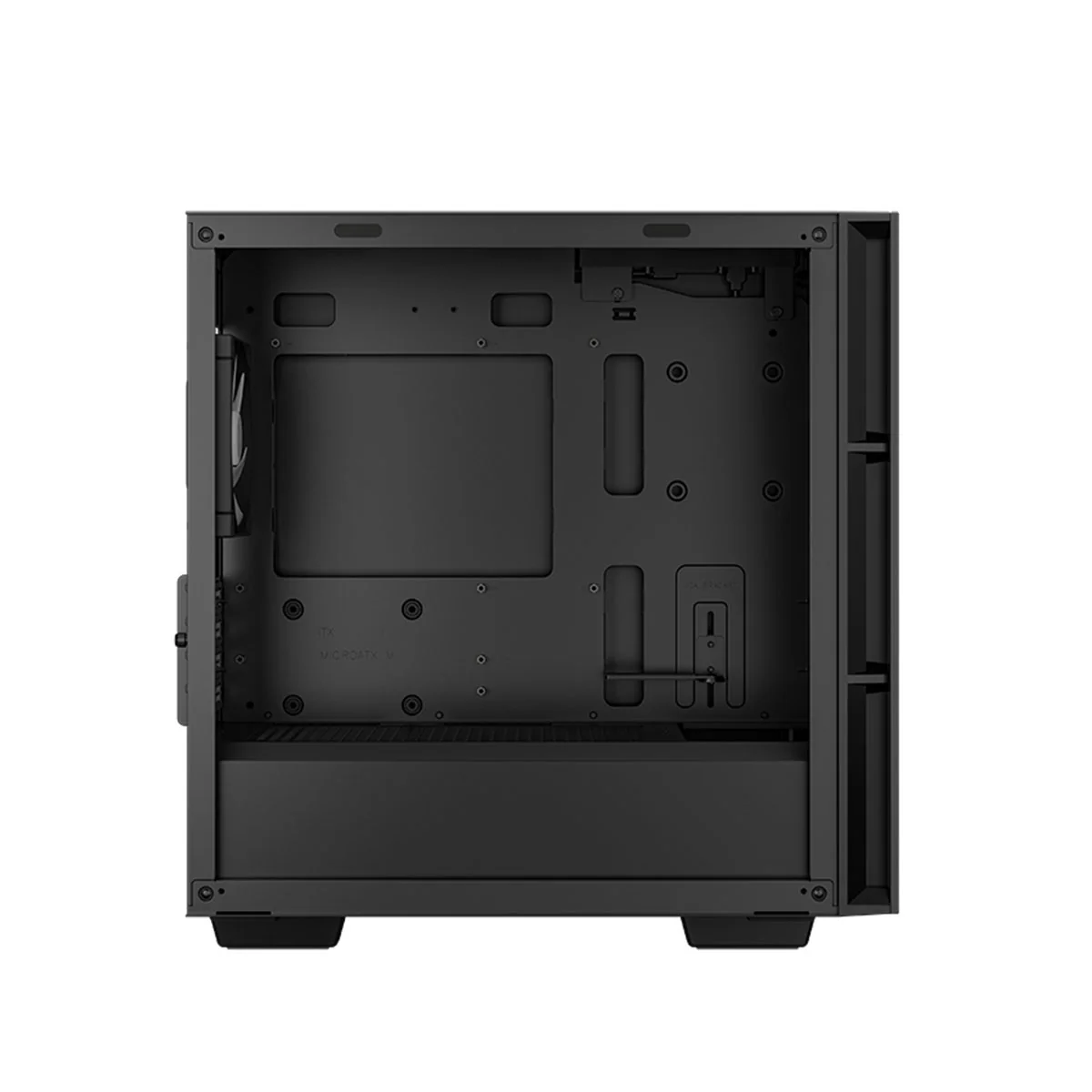 Deepcool CH360 Micro Tower Mini-ITX/Micro ATX Case Airflow Tempered glass + Mesh side panel (Black, White) - Image 13