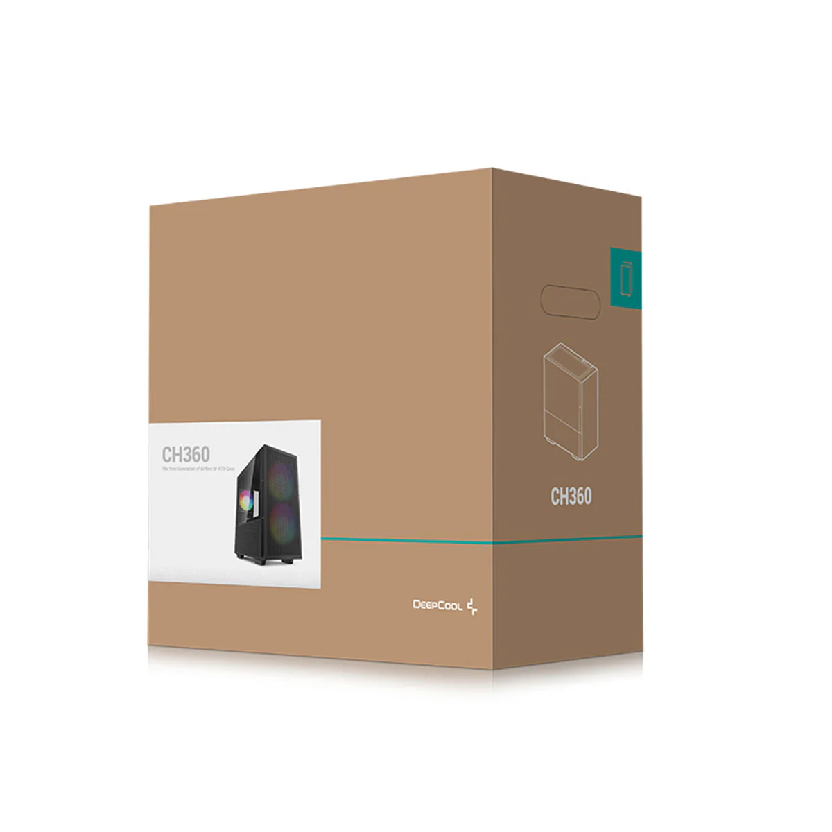 Deepcool CH360 Micro Tower Mini-ITX/Micro ATX Case Airflow Tempered glass + Mesh side panel (Black, White) - Image 16
