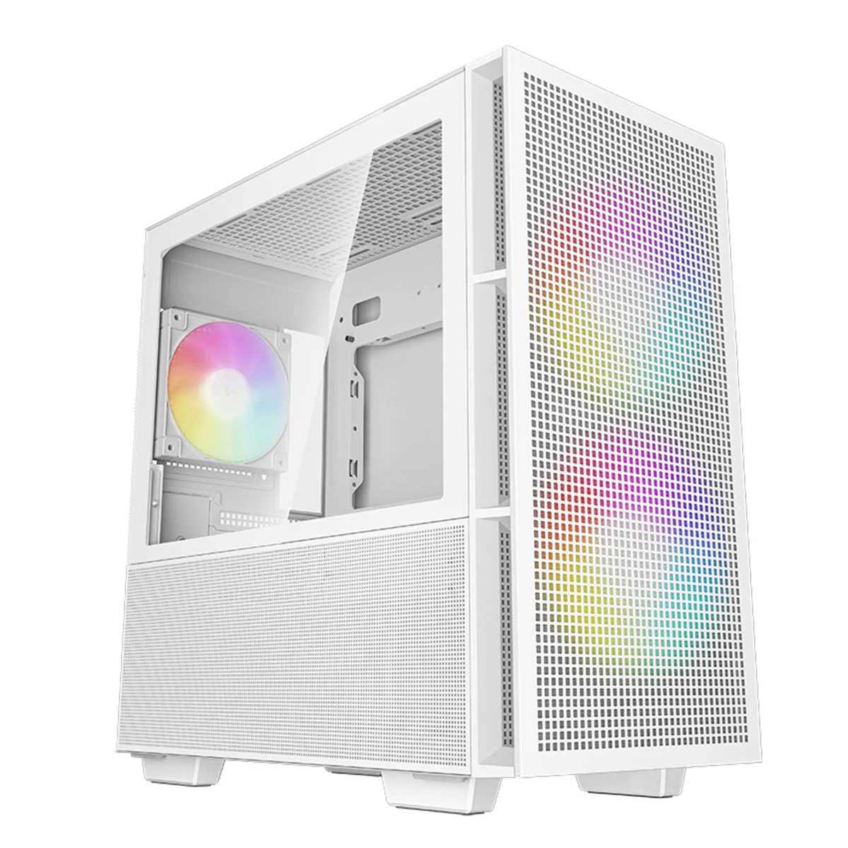 Deepcool CH360 Micro Tower Mini-ITX/Micro ATX Case Airflow Tempered glass + Mesh side panel (Black, White) - Image 17