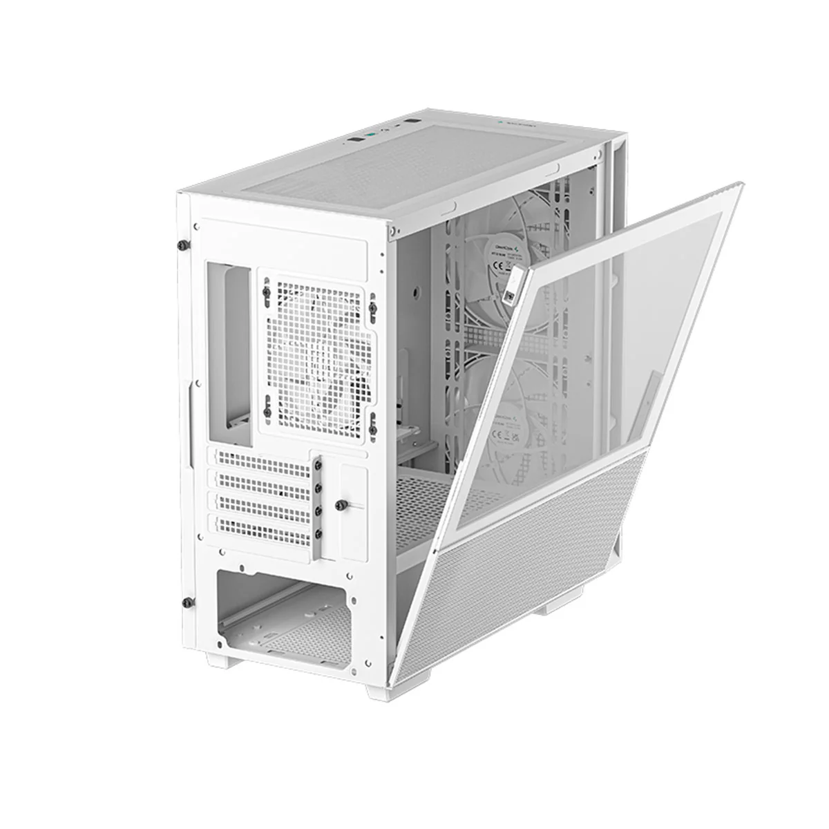Deepcool CH360 Micro Tower Mini-ITX/Micro ATX Case Airflow Tempered glass + Mesh side panel (Black, White) - Image 22