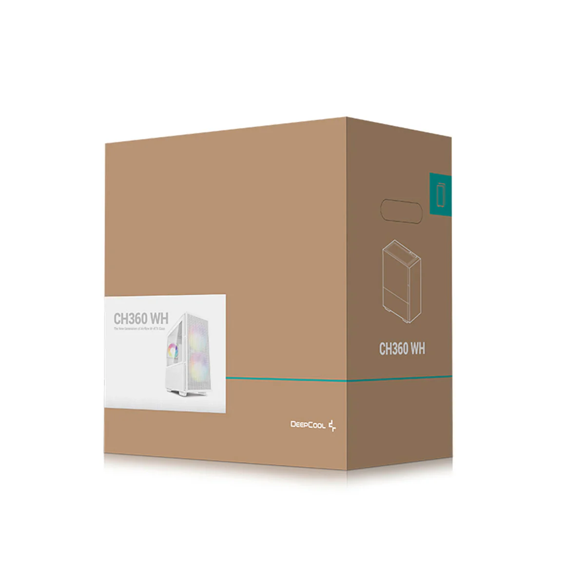Deepcool CH360 Micro Tower Mini-ITX/Micro ATX Case Airflow Tempered glass + Mesh side panel (Black, White) - Image 30
