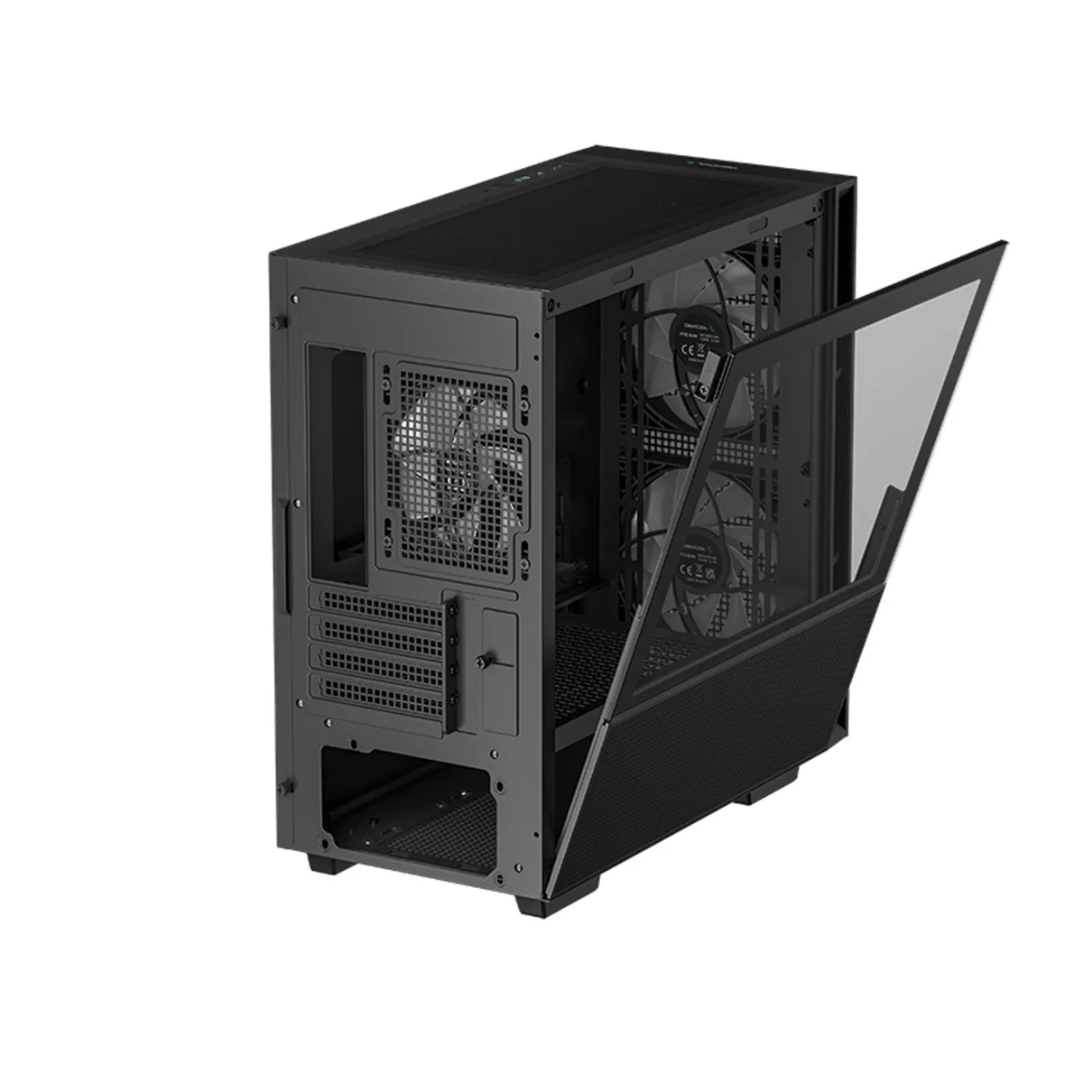 Deepcool CH360 Micro Tower Mini-ITX/Micro ATX Case Airflow Tempered glass + Mesh side panel (Black, White) - Image 7