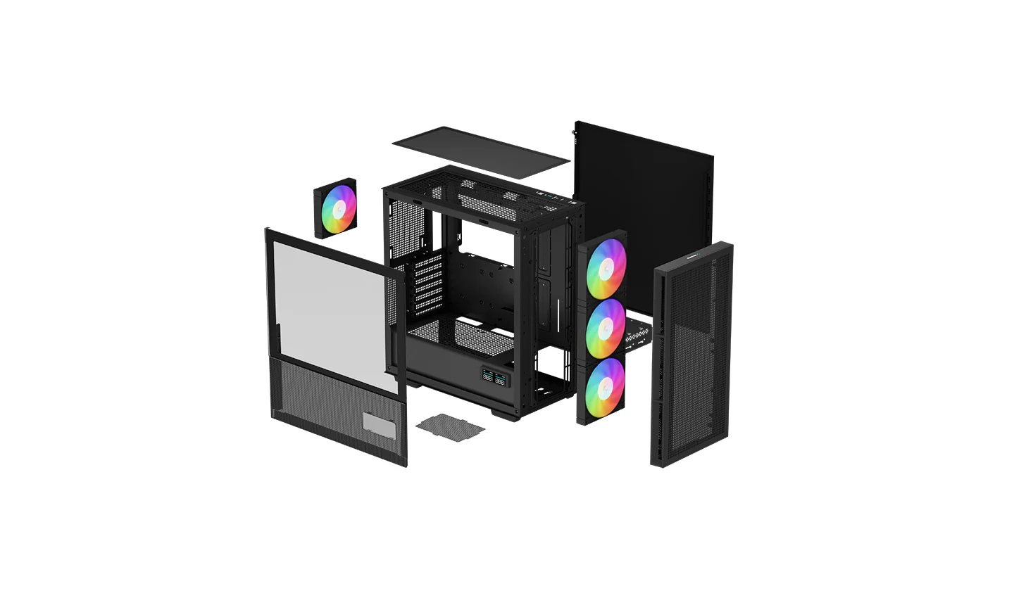 Deepcool CH560 Digital Airflow Case w/ Status Screen (Black) (R-CH560-BKAPE4D-G-1) - Image 13