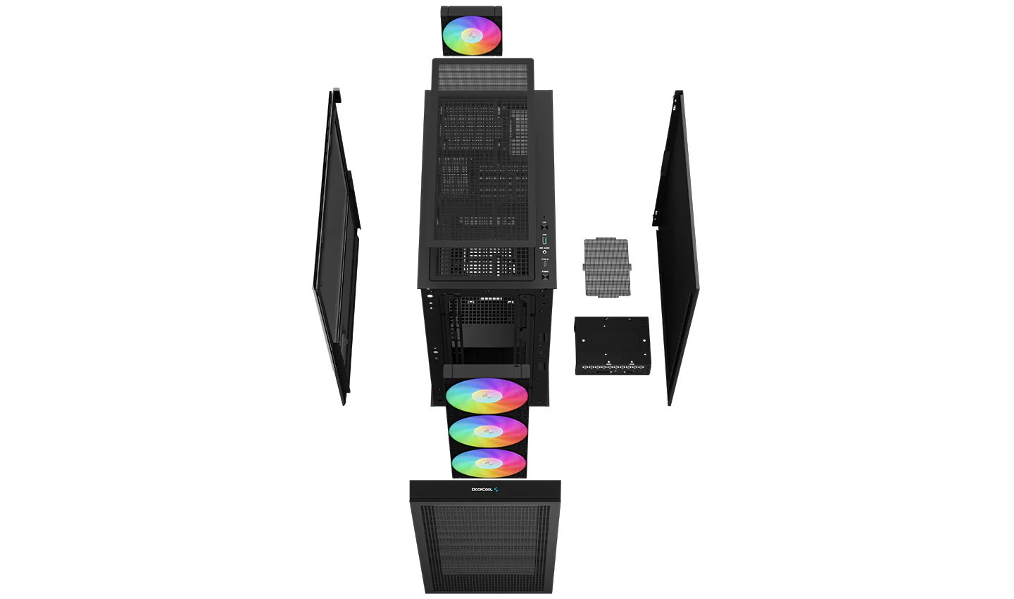 Deepcool CH560 Digital Airflow Case w/ Status Screen (Black) (R-CH560-BKAPE4D-G-1) - Image 14