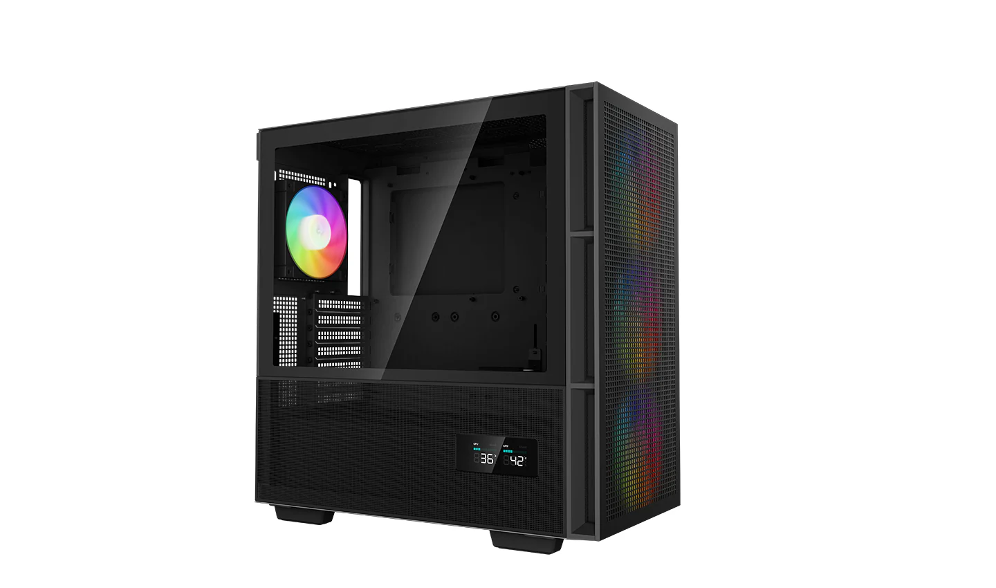 Deepcool CH560 Digital Airflow Case w/ Status Screen (Black) (R-CH560-BKAPE4D-G-1) - Image 2