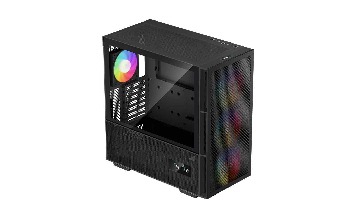 Deepcool CH560 Digital Airflow Case w/ Status Screen (Black) (R-CH560-BKAPE4D-G-1) - Image 3