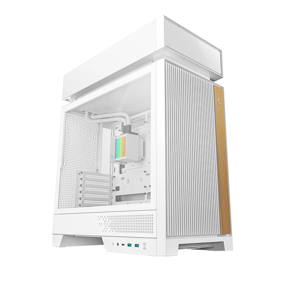 DeepCool CL6600 ATX PC Case with 360mm ARGB Liquid Cooler (Black, White) - Image 13