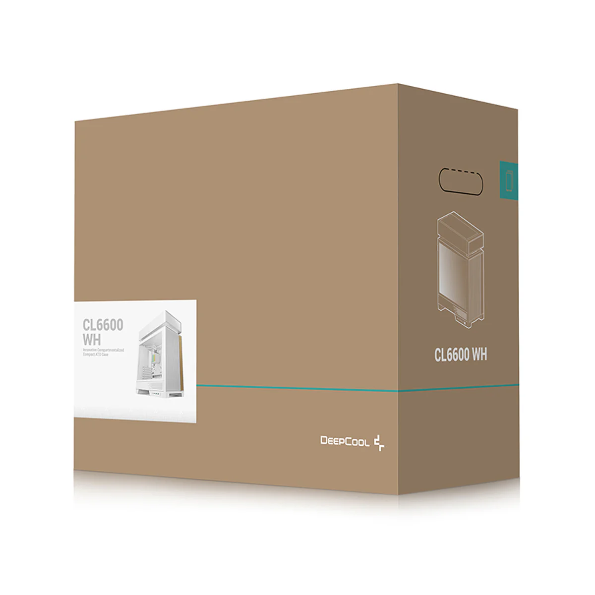 DeepCool CL6600 ATX PC Case with 360mm ARGB Liquid Cooler (Black, White) - Image 25