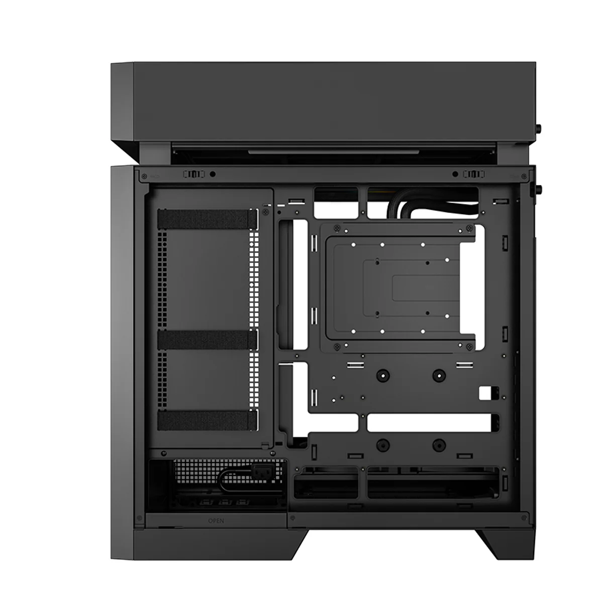 DeepCool CL6600 ATX PC Case with 360mm ARGB Liquid Cooler (Black, White) - Image 6