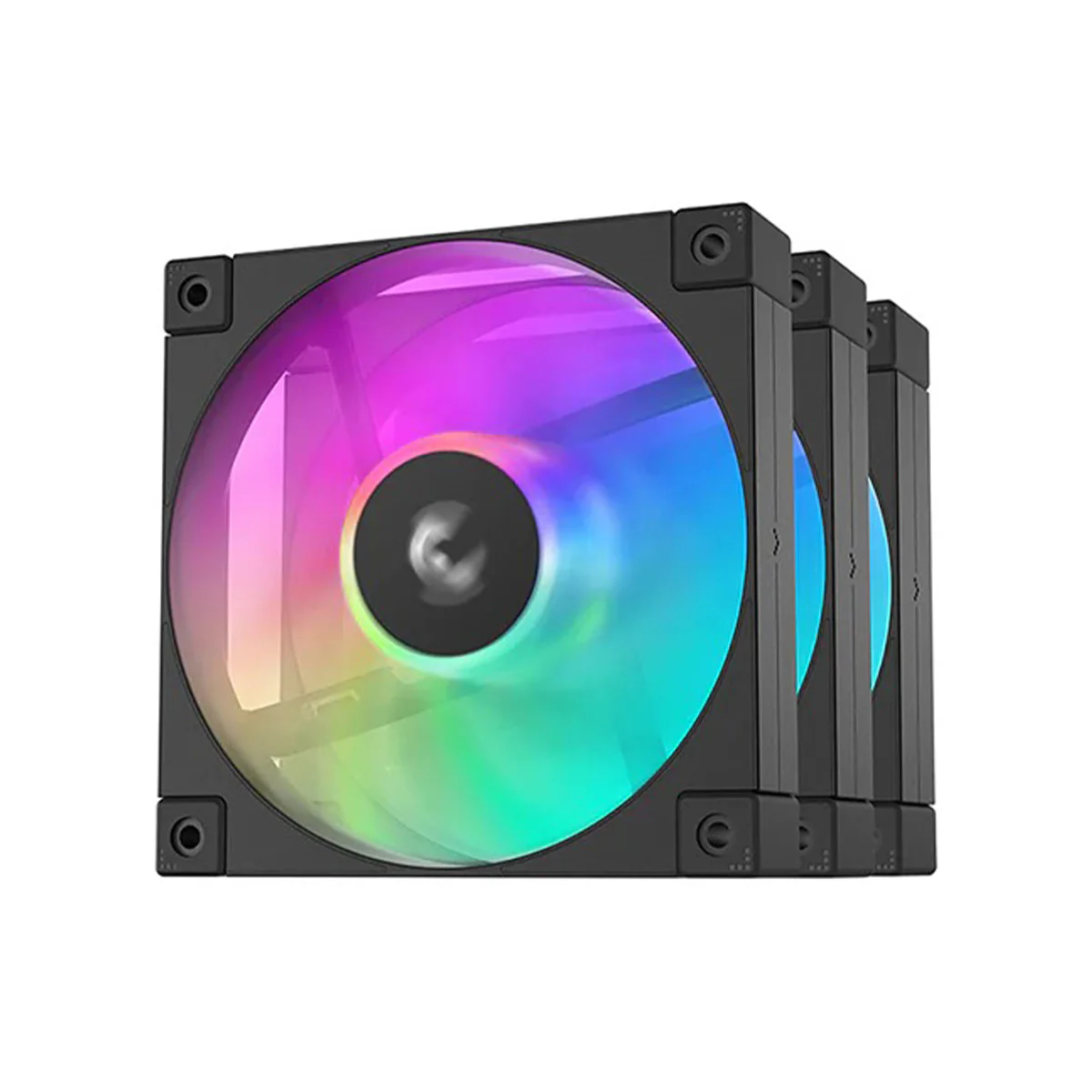 DeepCool FD12 ARGB 3-in-1 3x120mm Fans (Black) (R-FD12-BKAPN3-G) - Image 2