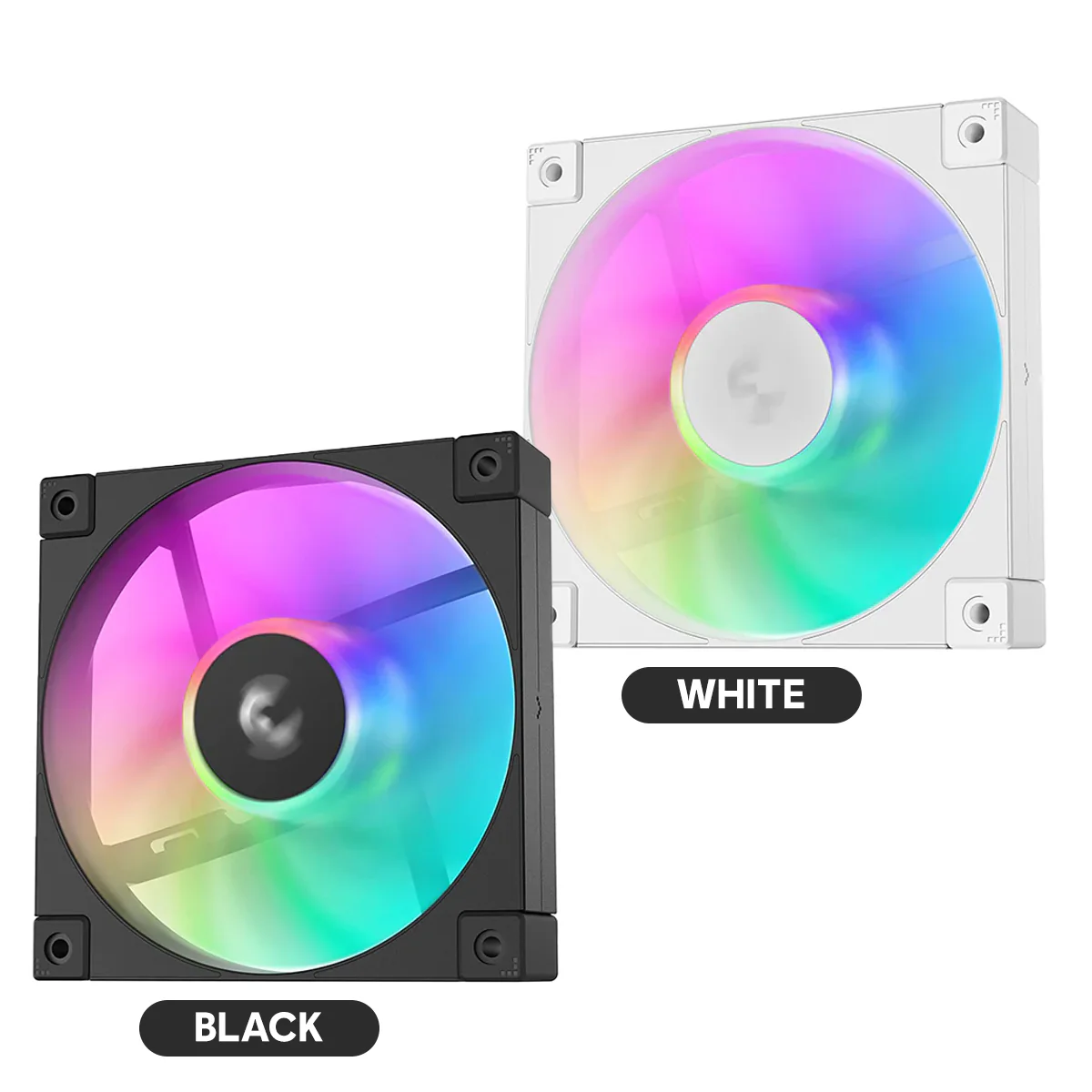 DeepCool FD12 ARGB Single 120mm Fan (Black, White)