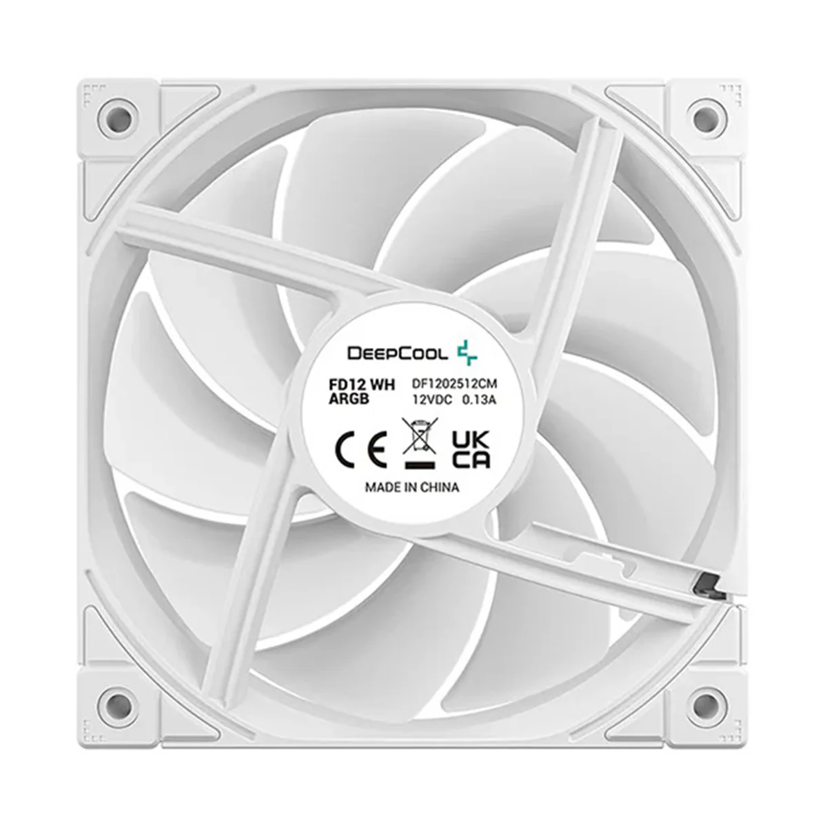 DeepCool FD12 ARGB Single 120mm Fan (Black, White) - Image 10