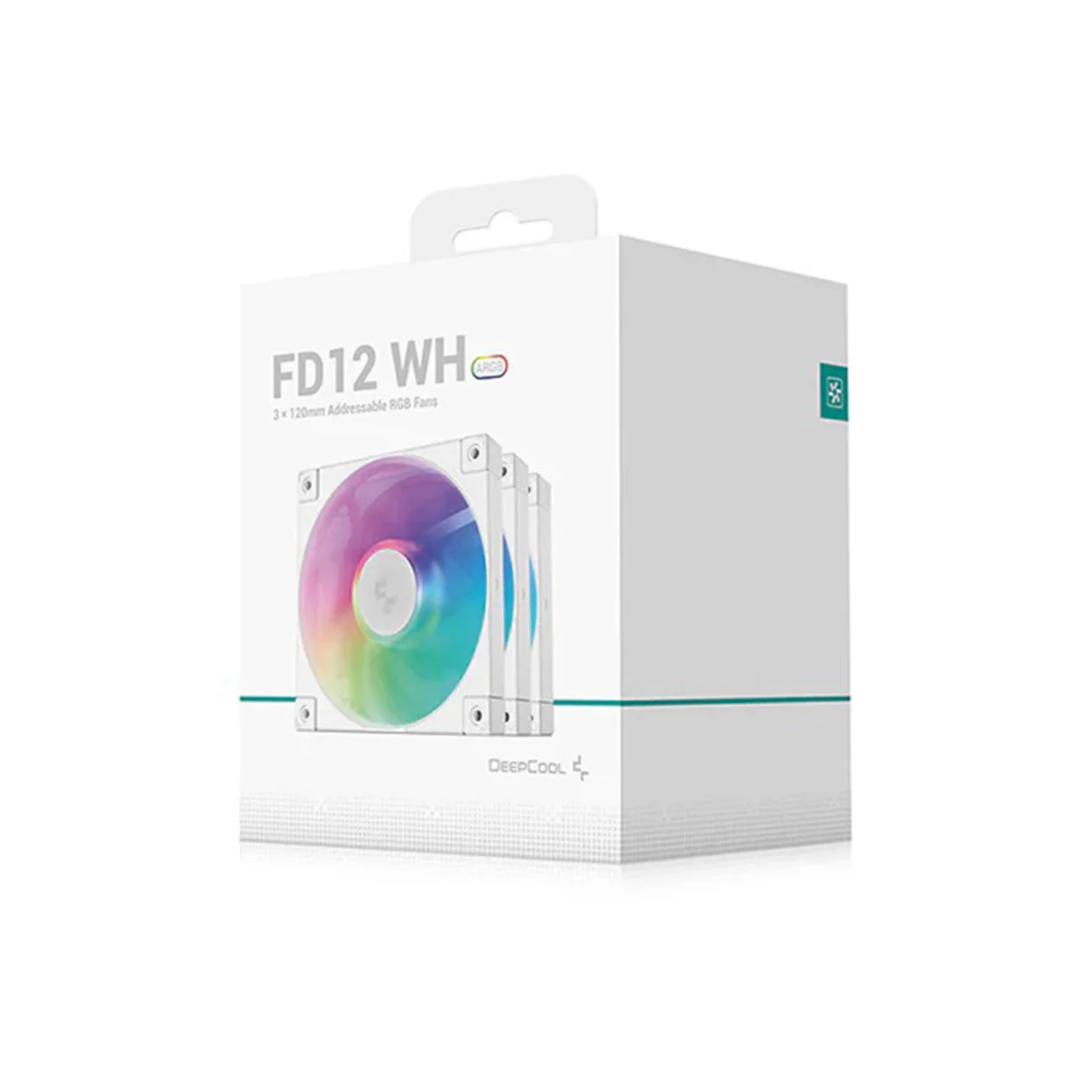 DeepCool FD12 WH ARGB 3-in-1 3x120mm Fans (White) (R-FD12-WHAPN3-G) - Image 7