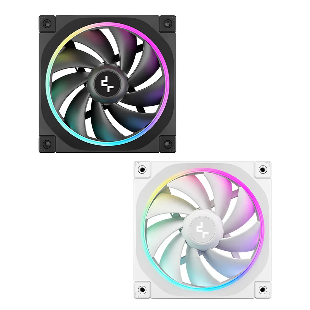 Deepcool FL12 120mm Unique ARGB Cooling Fan - 1-Pack (Black, White) (R-FL12-BKAPN1-G, R-FL12-WHAPN1-G) - Image 3
