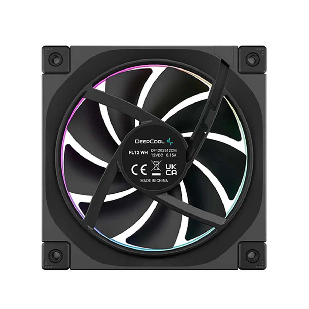 Deepcool FL12 120mm Unique ARGB Cooling Fan - 1-Pack (Black, White) (R-FL12-BKAPN1-G, R-FL12-WHAPN1-G) - Image 6