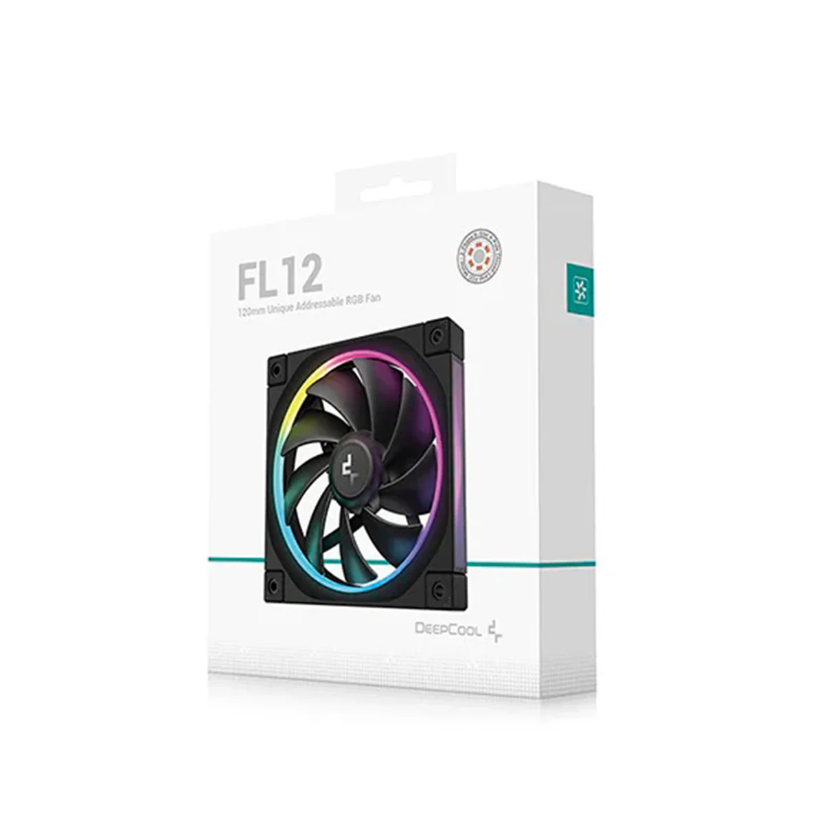 Deepcool FL12 120mm Unique ARGB Cooling Fan - 1-Pack (Black, White) (R-FL12-BKAPN1-G, R-FL12-WHAPN1-G) - Image 9
