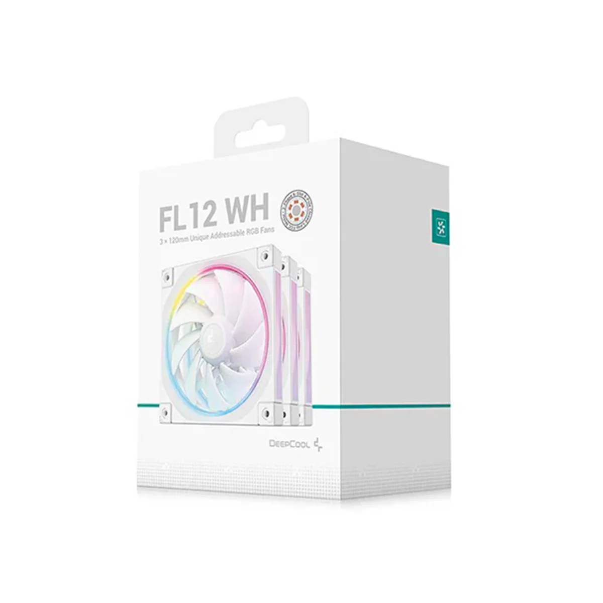 Deepcool FL12 120mm Unique ARGB Cooling Fan - 3-Pack (Black, White) (R-FL12-BKAPN3-G, R-FL12-WHAPN3-G) - Image 13