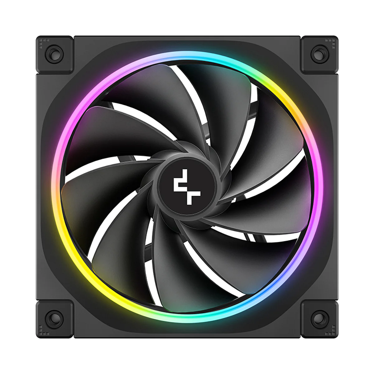 DeepCool FL12R Single 120mm Unique ARGB Fan (Black, White) - Image 4