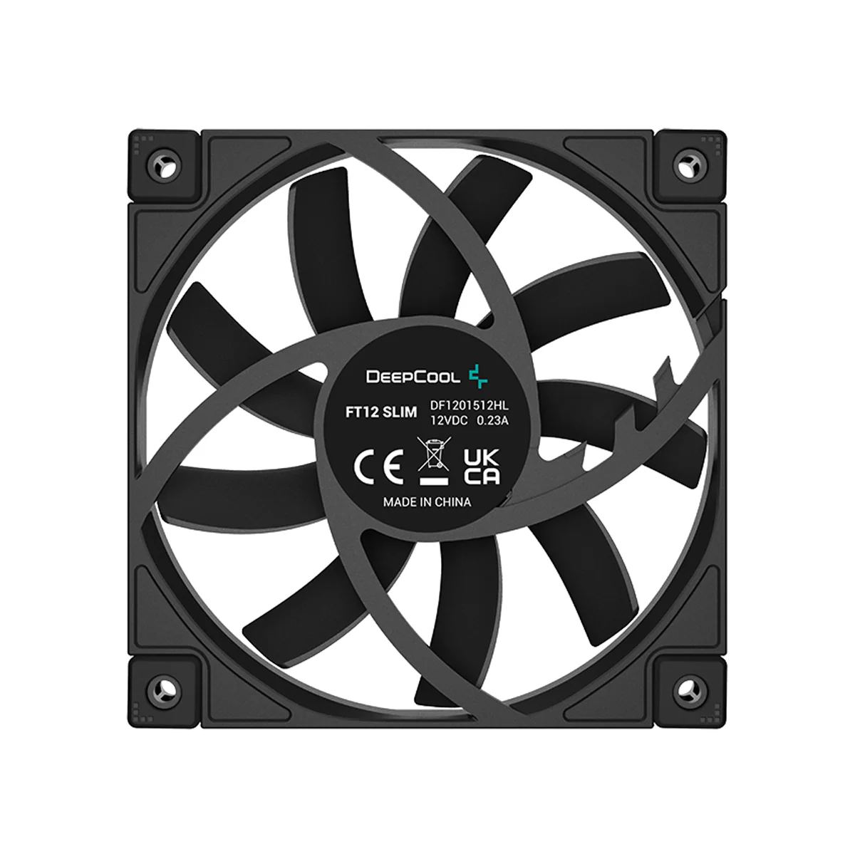 DeepCool FT12 Slim High-Performance 120mm Thin-Profile PWM Fan (Black) (R-FT12SLIM-BKWPN1-G) - Image 4
