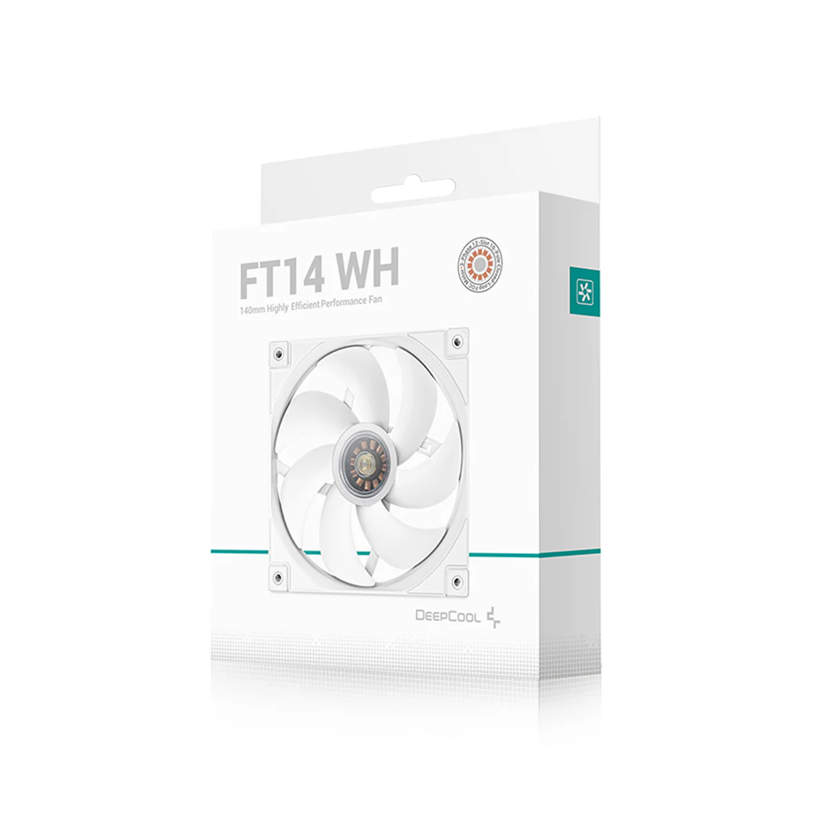 DeepCool FT14 Single 140mm Highly Efficient Performance Fan (Black, White) - Image 11