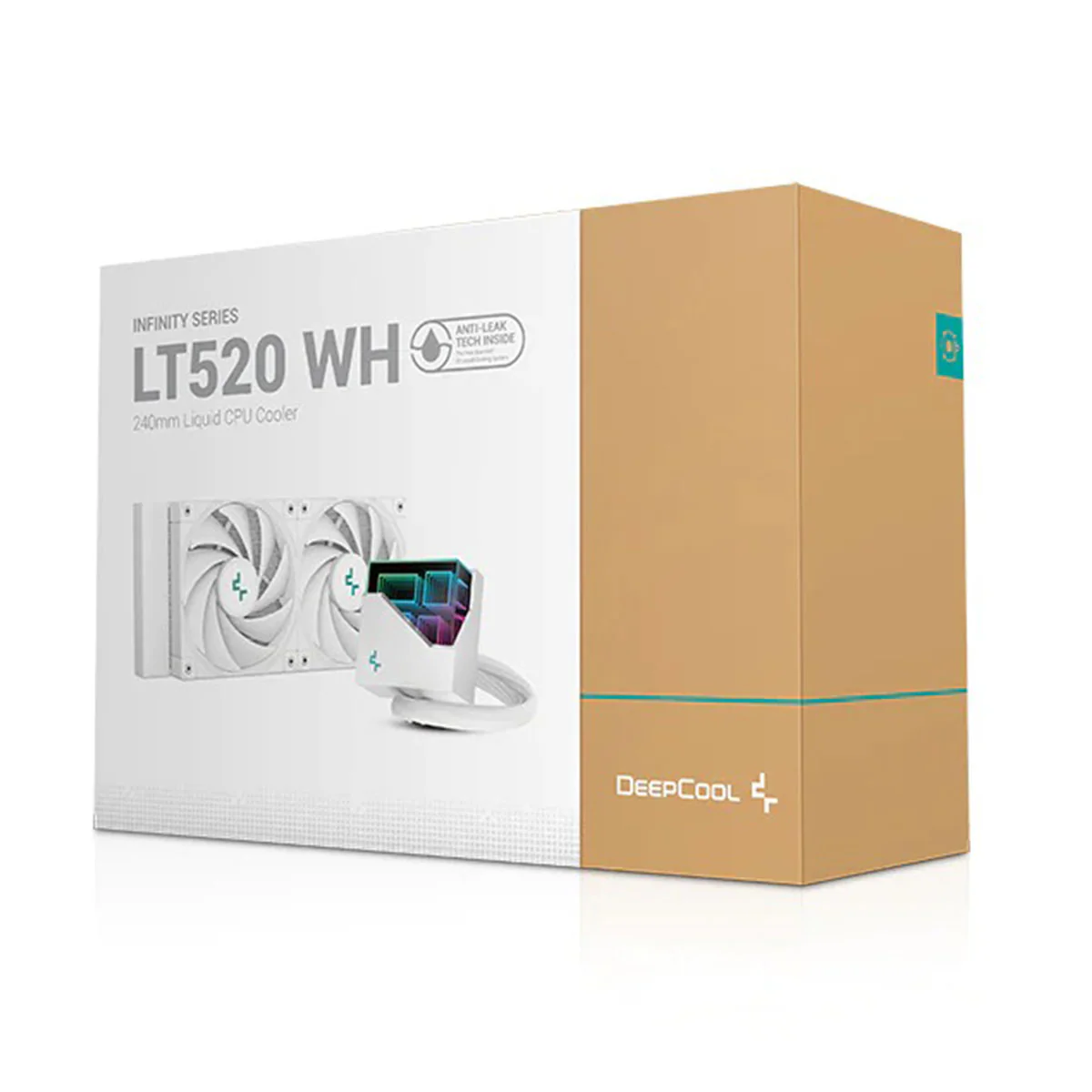 Deepcool LT520 240MM High-Performance Liquid CPU Cooler (White) (R-LT520-WHAMNF-G-1) - Image 6