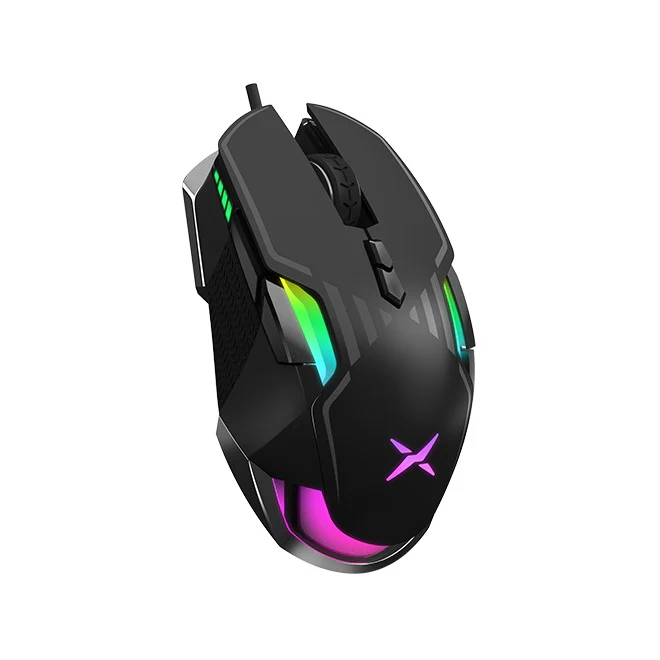 Delux M628 7-Buttons PMW3389 RGB Wired Ambidextrous Gaming Mouse (Black) - Image 3