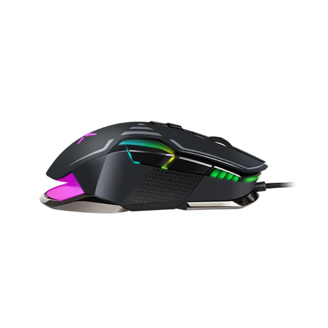 Delux M628 7-Buttons PMW3389 RGB Wired Ambidextrous Gaming Mouse (Black) - Image 4