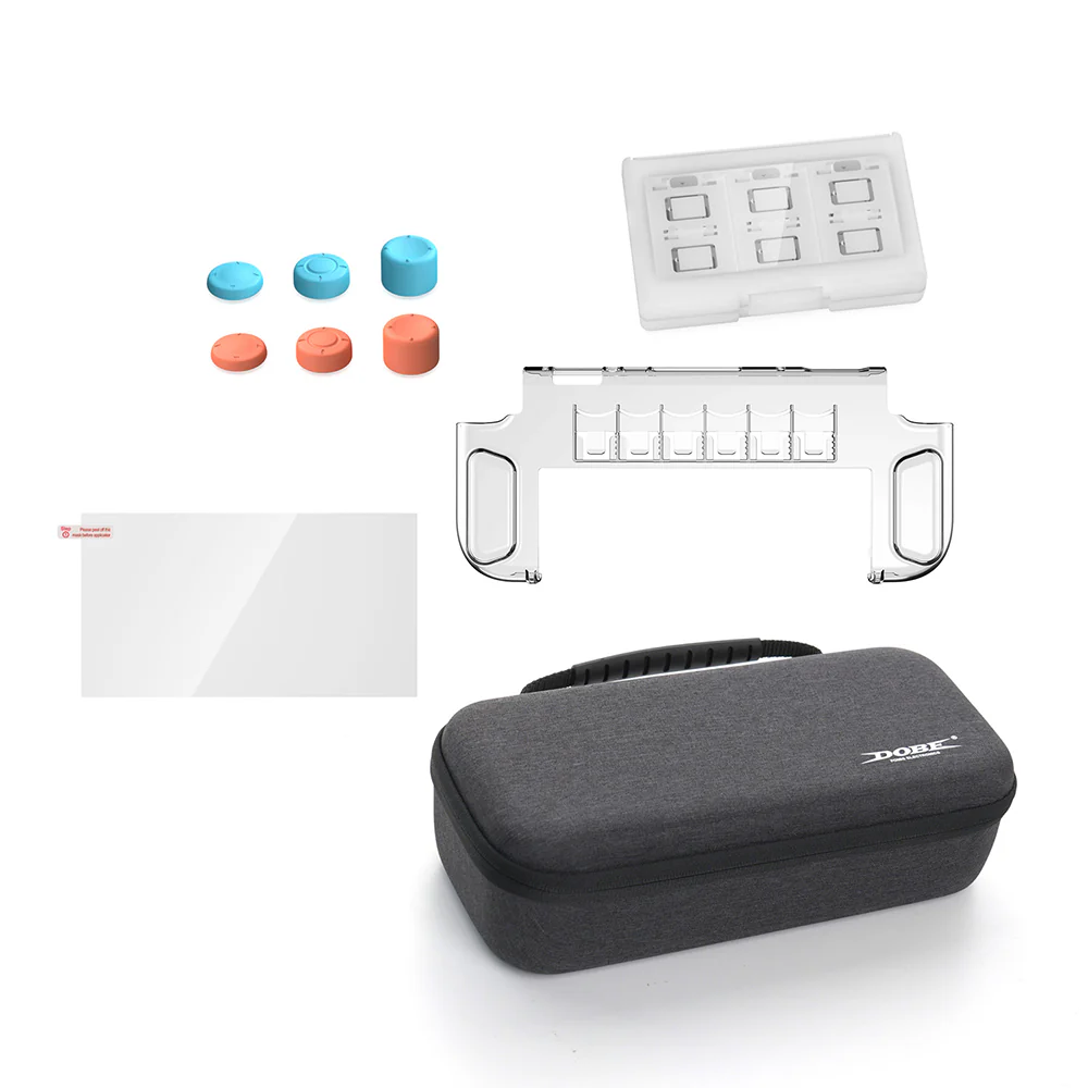 Dobe 10 Piece Storage & Protection Kit for Nintendo Switch 2 (Dark Grey) TNS-5112