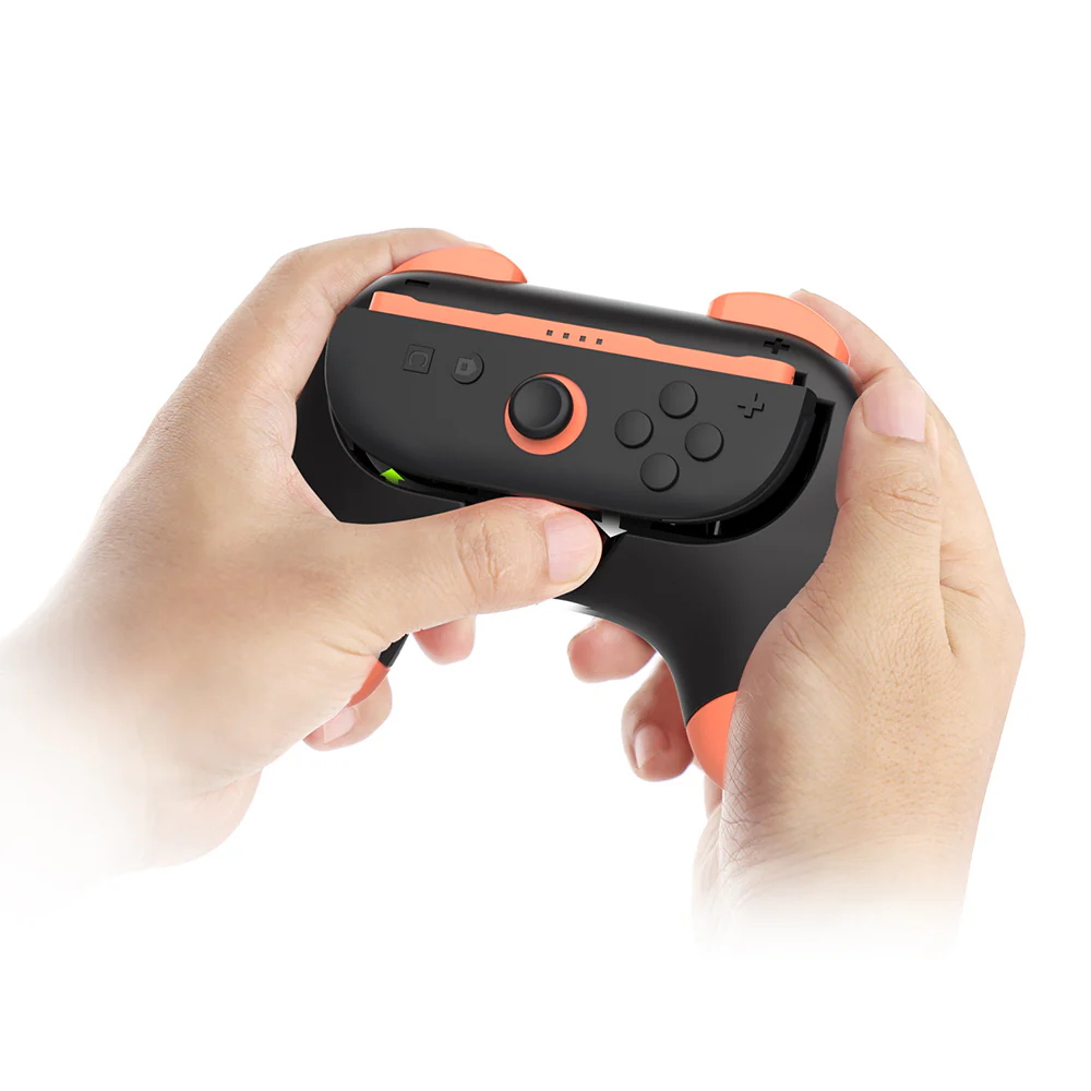 Dobe Controller Grip for Nintendo Switch 2 Joy-Pad (Black, Pink/Green) TNS-3163 - Image 7
