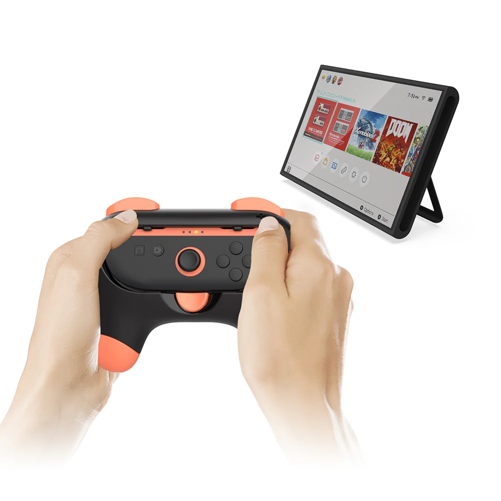 Dobe Controller Grip for Nintendo Switch 2 Joy-Pad (Black, Pink/Green) TNS-3163 - Image 9