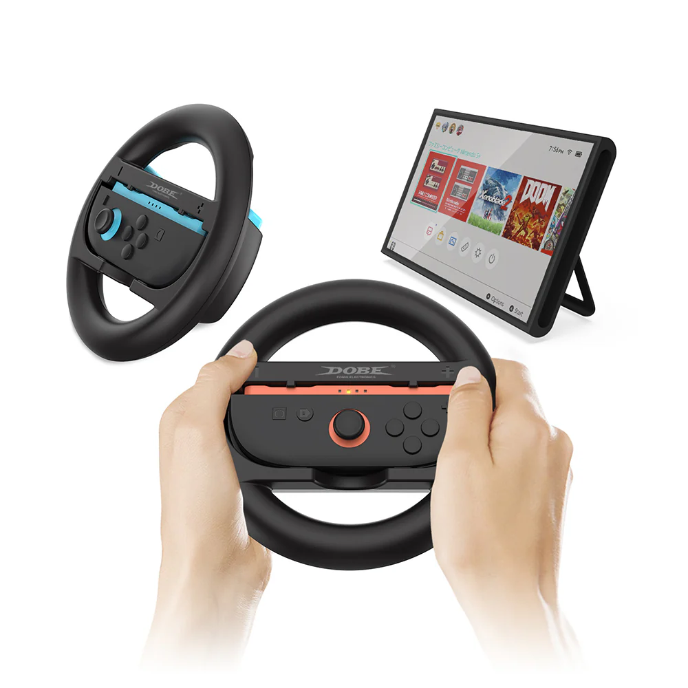 Dobe Controller Steering Wheel Circle Grip for Nintendo Switch 2 Joy-Pad (Black) TNS-3196 - Image 2