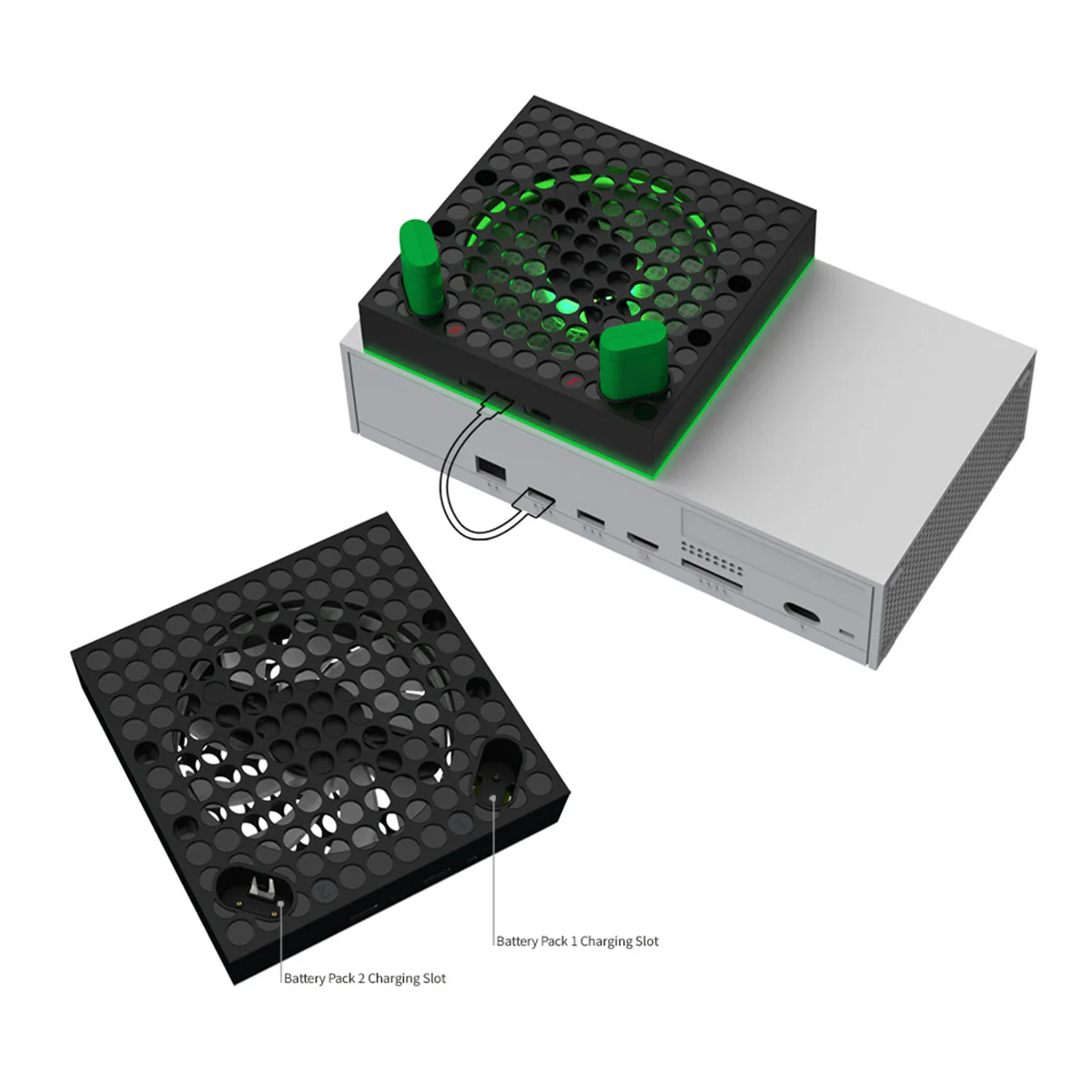 Dobe Cooling Fan & Battery Charge Dock for Xbox Series X|S TYX-3606 - Image 3