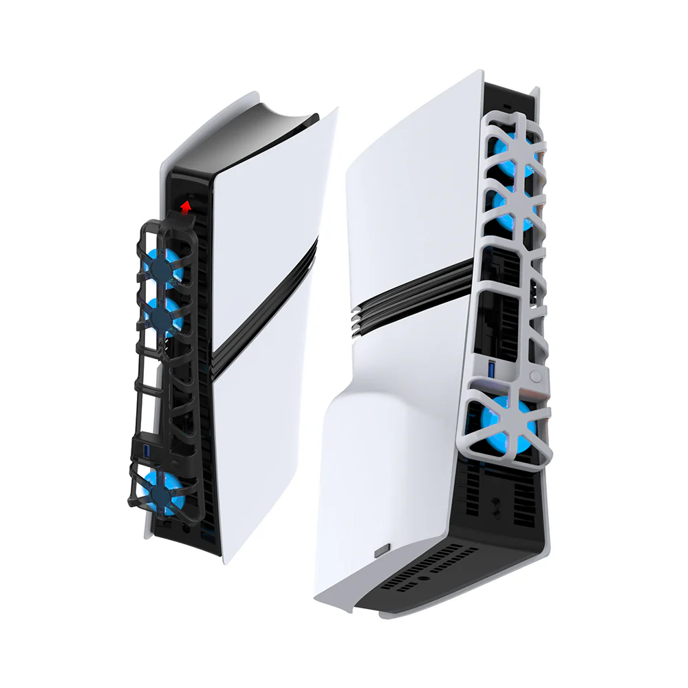 Dobe Cooling Fan for PS5 Pro TP5-35153 (Transparent Black, White) - Image 6