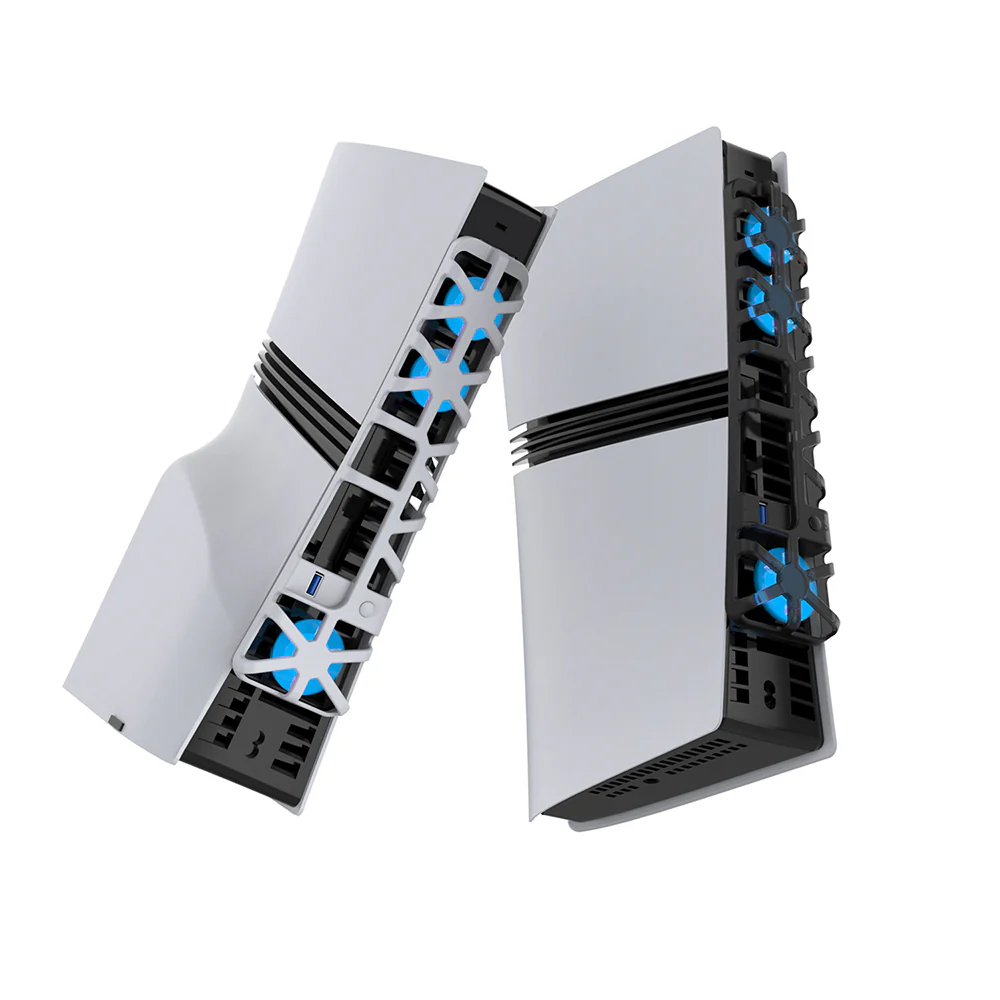 Dobe Cooling Fan for PS5 Pro TP5-35153 (Transparent Black, White) - Image 8