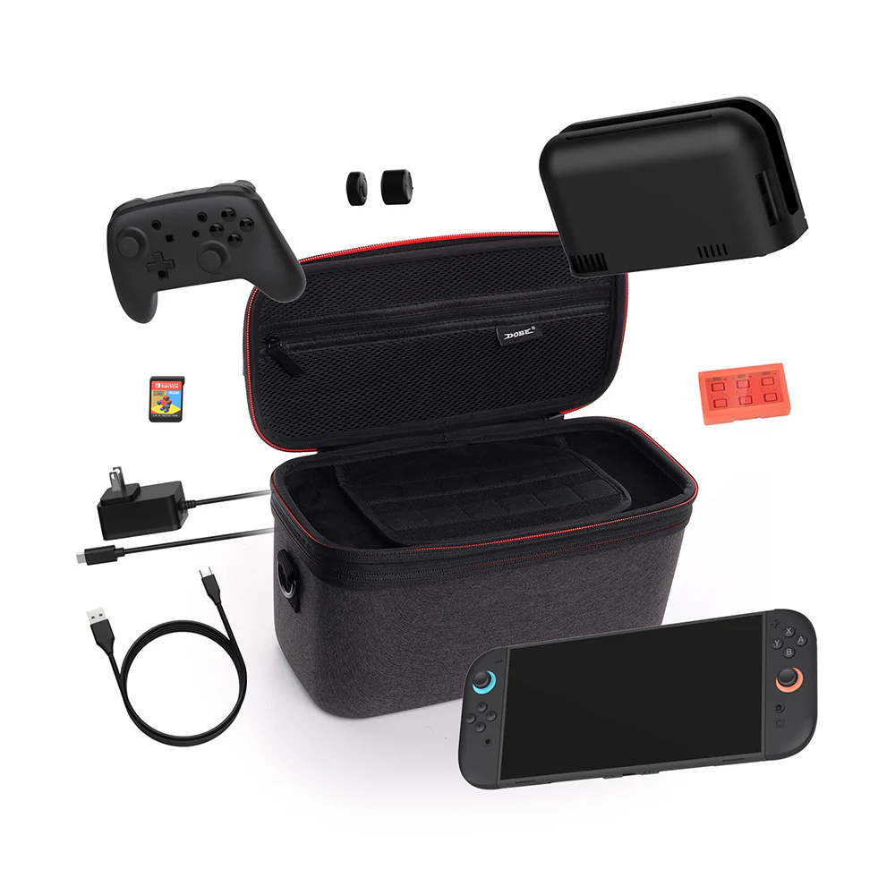 Dobe Double-Layer Storage Case for Nintendo Switch 2 (Dark Grey) TNS-3175 - Image 3