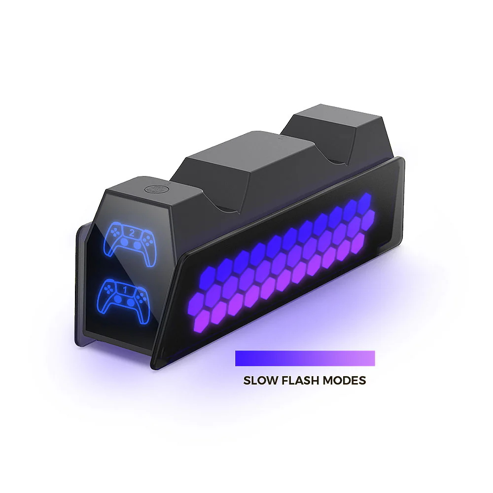 Dobe Dual Charging Dock for PS5 Controller (TP5-3571) - Image 5