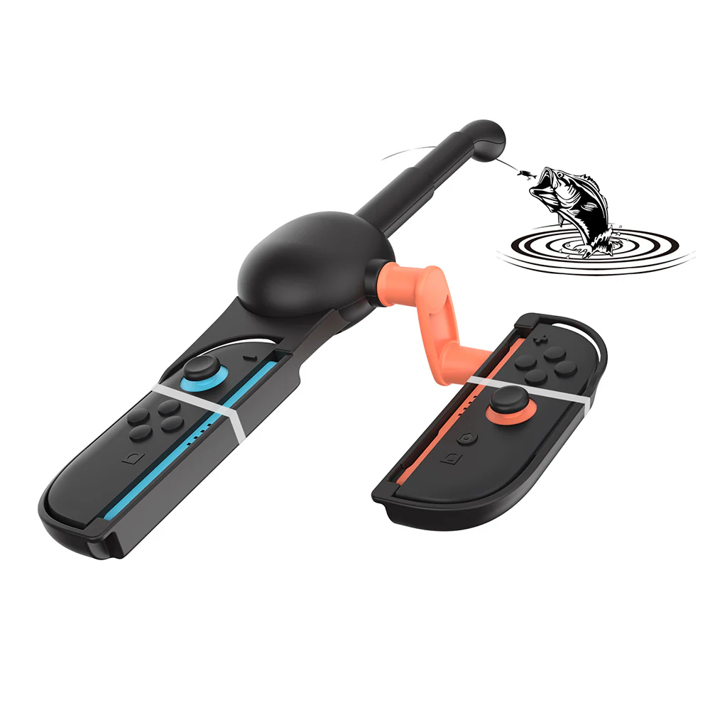 Dobe Fishing Rod for Nintendo Switch 2 Joy-Pad (Black/Orange) TNS-3186 - Image 3