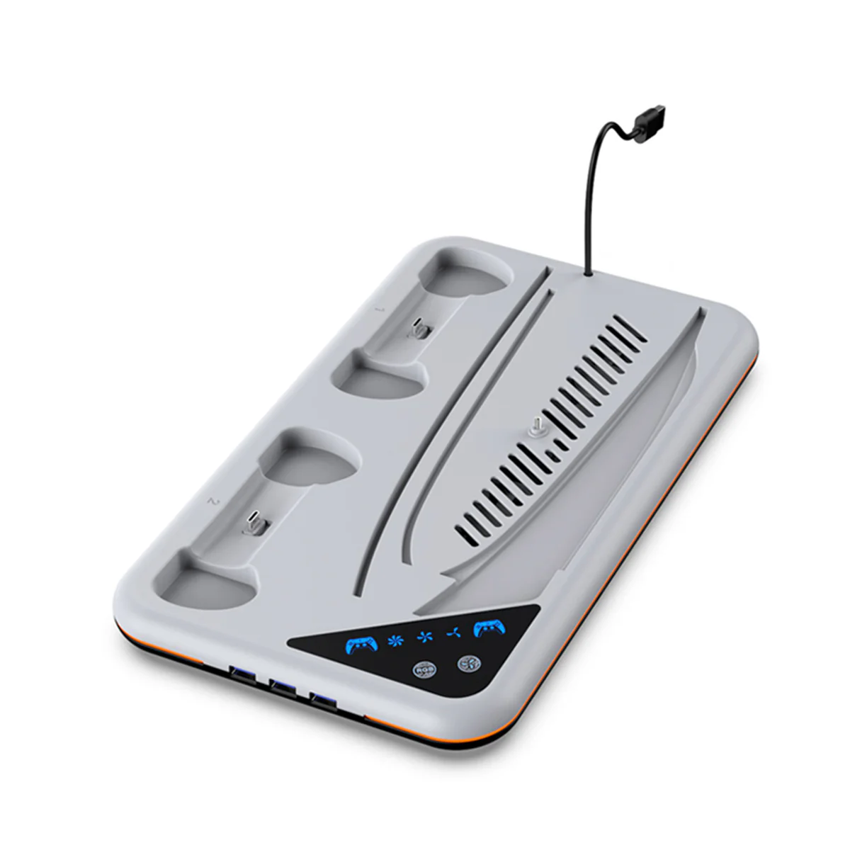 Dobe Multi-Functional Cooling & Charging Dock for PS5/ PS5 Slim Black/White TP5-3557