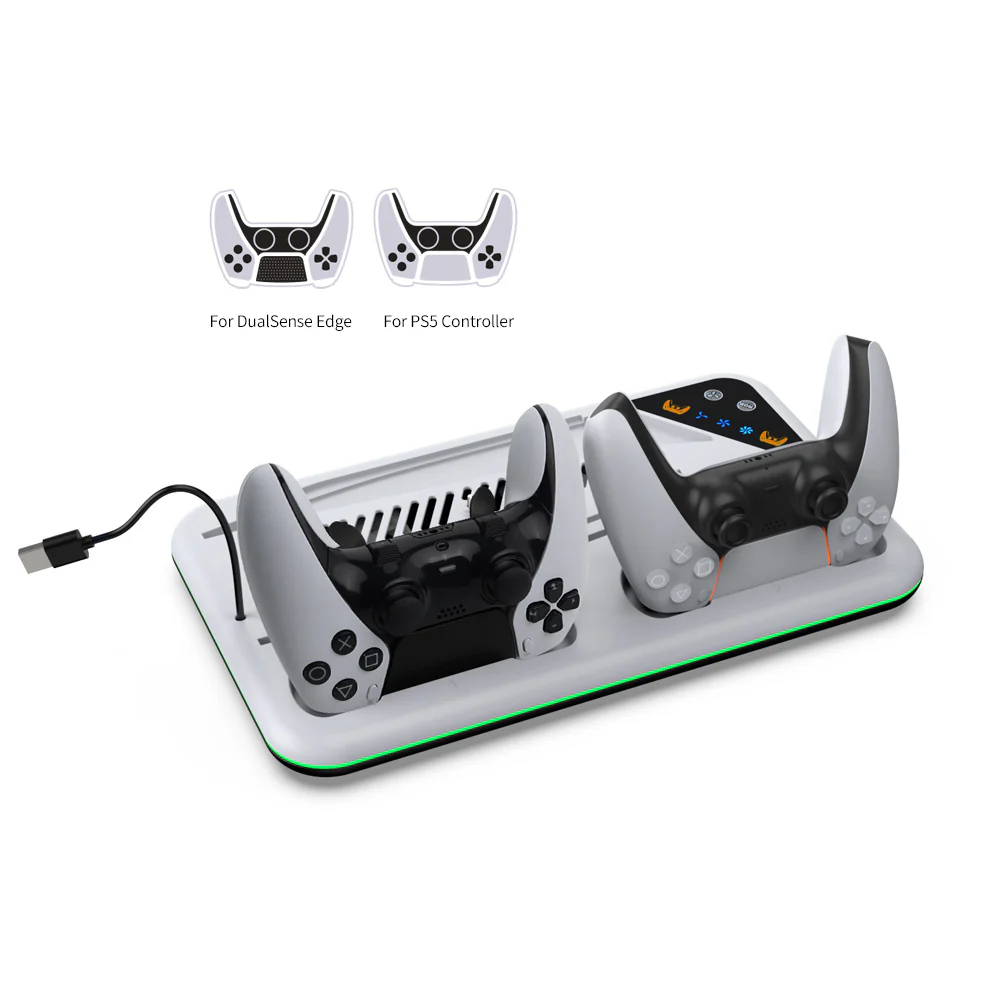 Dobe Multi-Functional Cooling & Charging Dock for PS5/ PS5 Slim Black/White TP5-3557 - Image 5