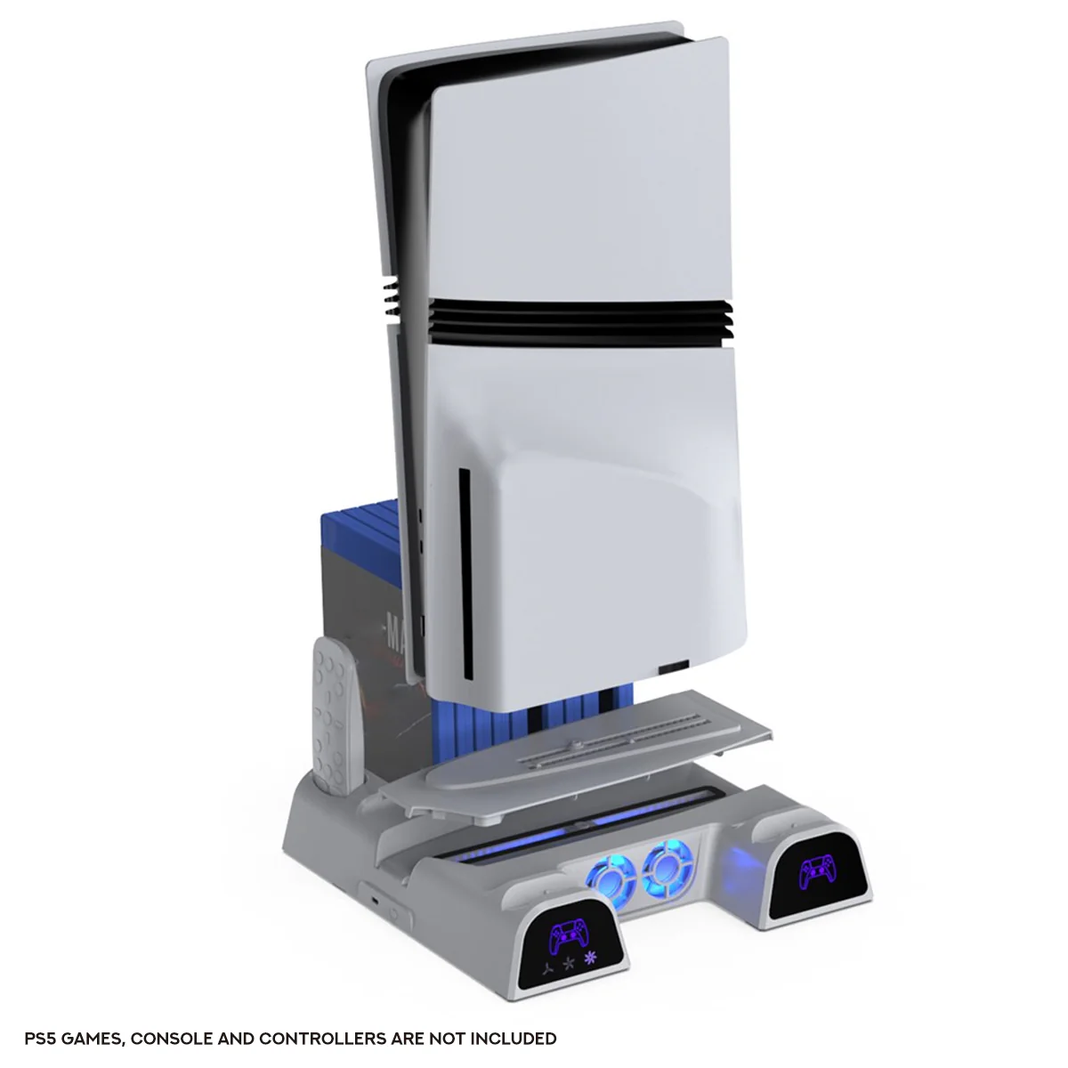 Dobe Multifunctional Cooling Charging Dock for PS5 / PS5 Slim / PS5 Pro (White) TP5-3532D - Image 9