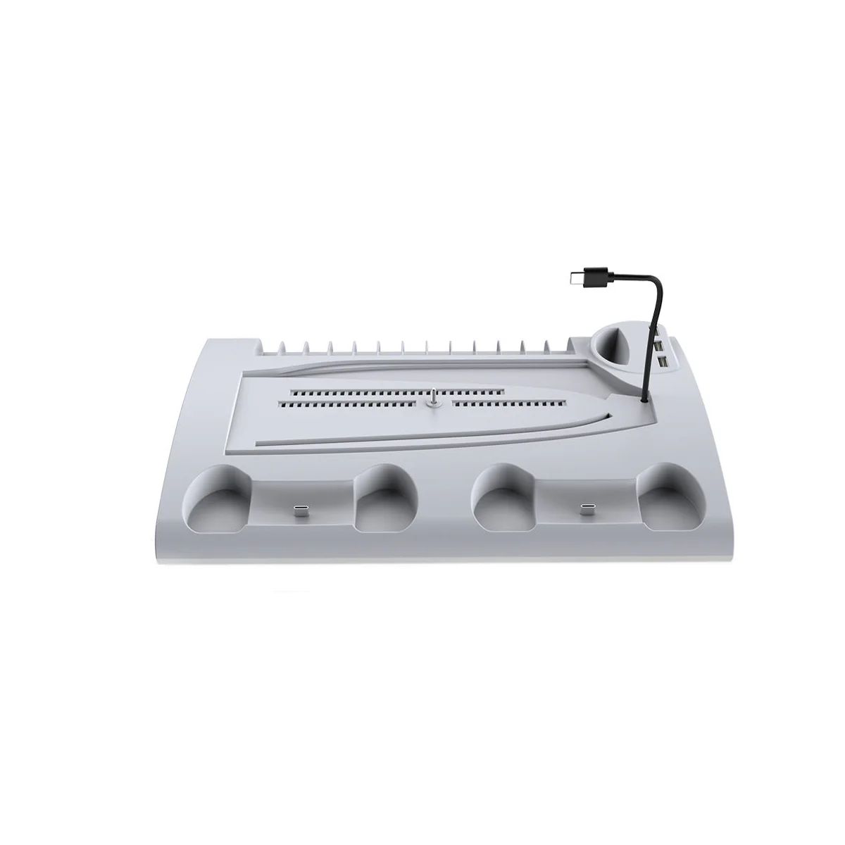 Dobe Multifunctional Cooling & Charging Stand For PS5 / PS5 Slim / PS5 Pro (White) TP5-3570D
